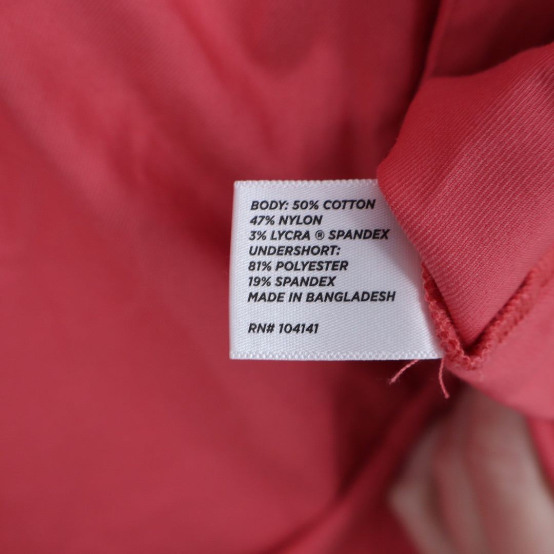 Walter Hagen Clubhouse 16" Skort Womens 8 Pink Rouge Stretch Golf Skirt