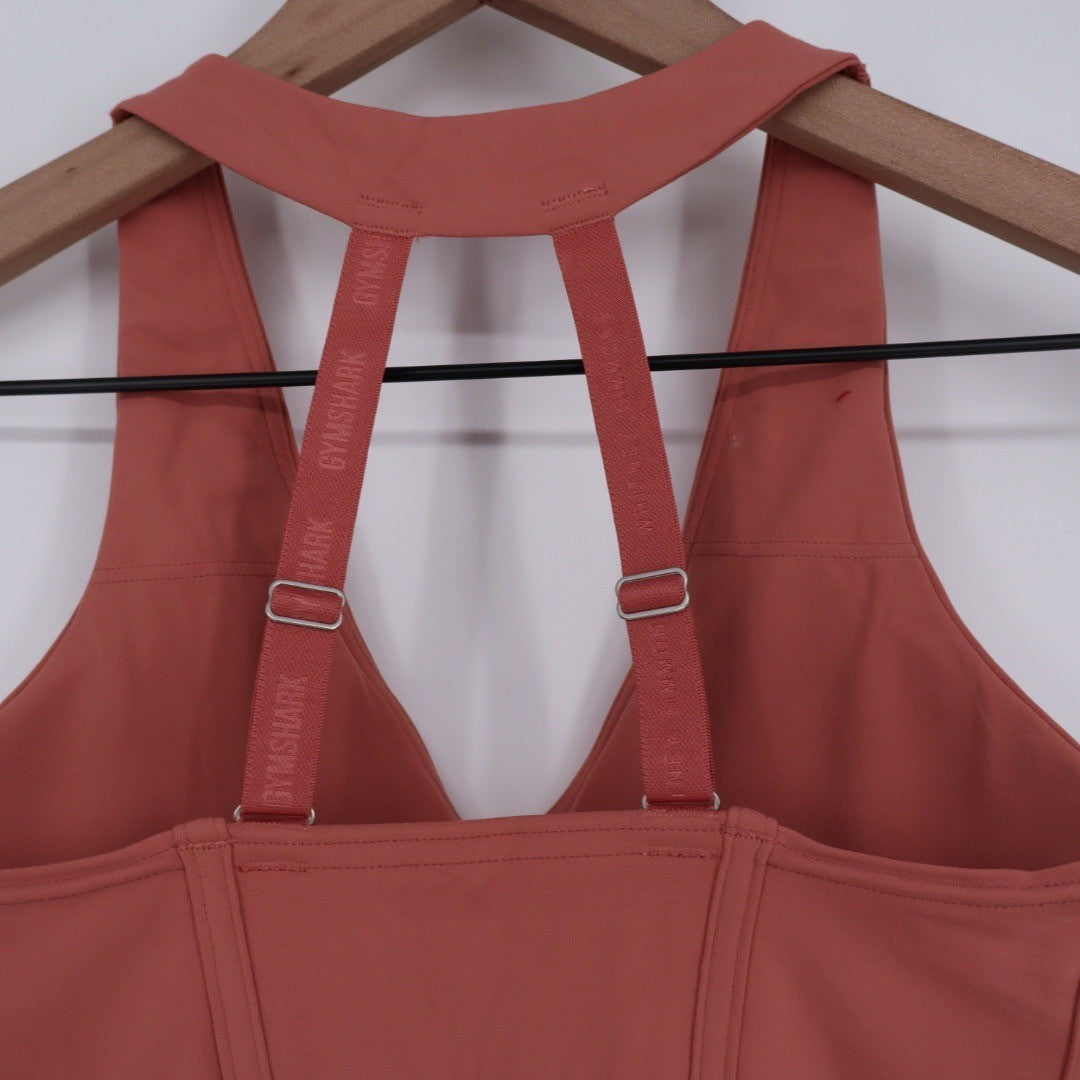 Gymshark Whitney Simmons Sports Bra Coral Pink Racerback XS