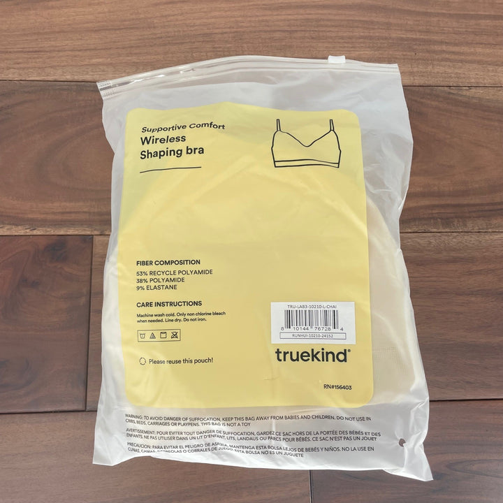 Truekind Supportive Comfort Wireless Shaping Bra L Chai
