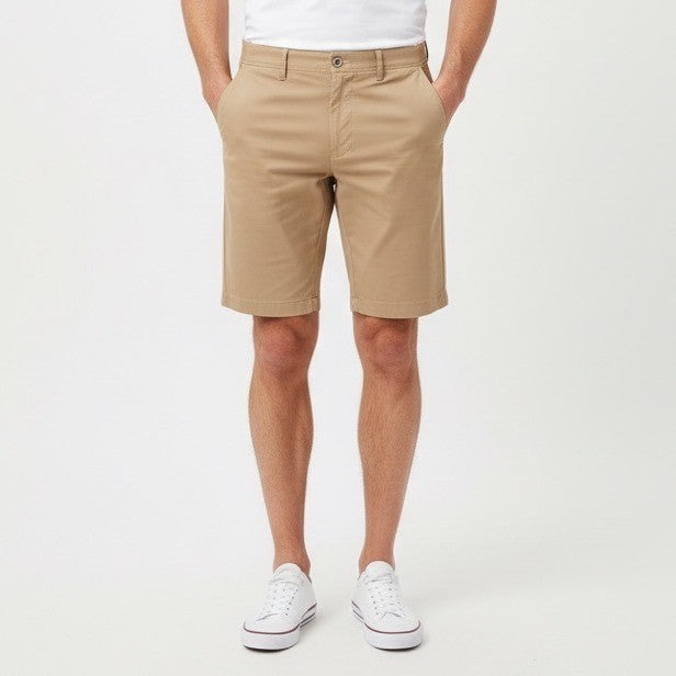 Anchor Boys Mens Khaki Chino Shorts Size 30 Flat Front Casual Beach