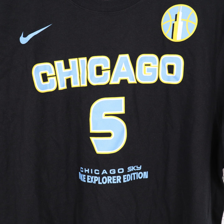 Nike Chicago Sky Angel Reese 5 Explorer Edition Black Mens T-Shirt XL