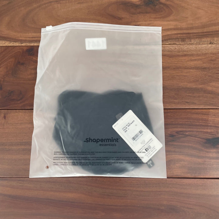 Shapermint Essentials Black Seamless Body Short Shorts Shapewear Size L