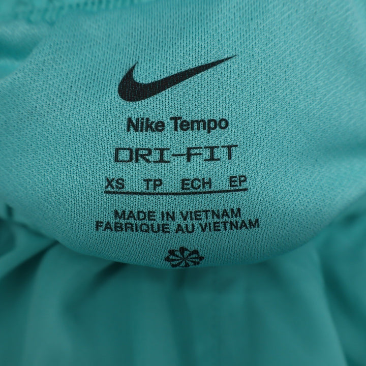 Nike Womens Tempo Dri-FIT Running Shorts Teal White XS NEW