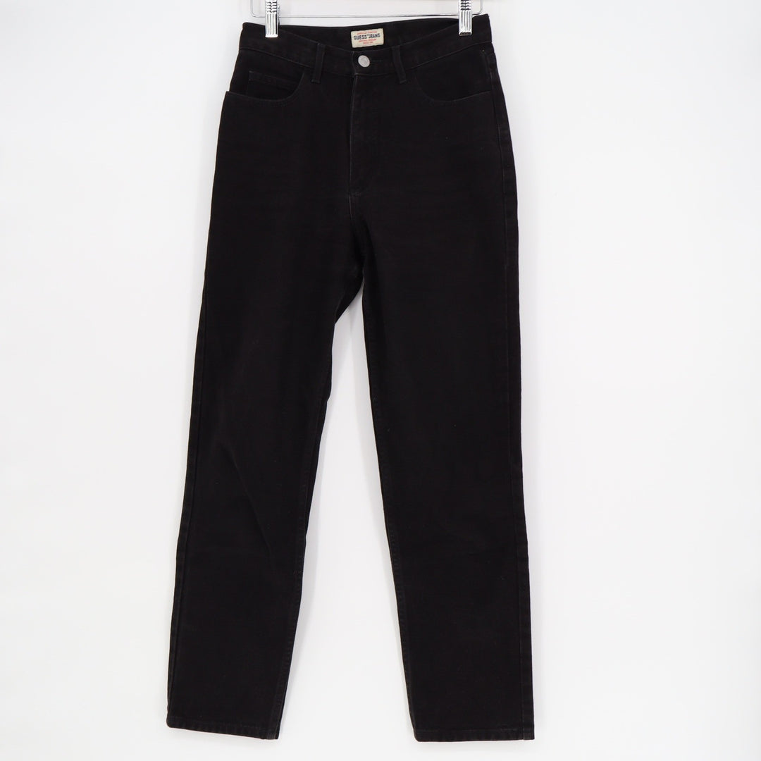 Vintage Guess Jeans Mens 6 Black High Waisted Straight Leg Made in USA P39050RG