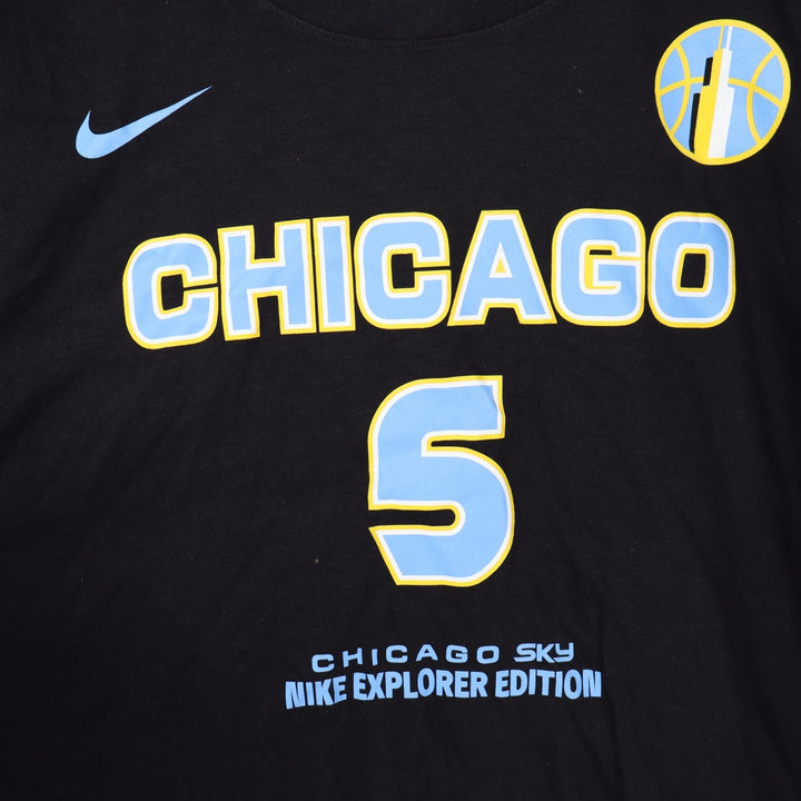 Nike Chicago Sky Angel Reese 5 Explorer Edition Black T-Shirt Mens Large