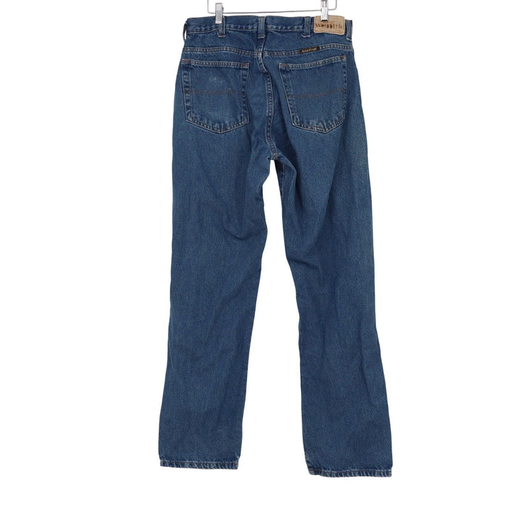 AmeriPride Services Mens Blue Workwear Denim Jeans Straight Leg 34x34