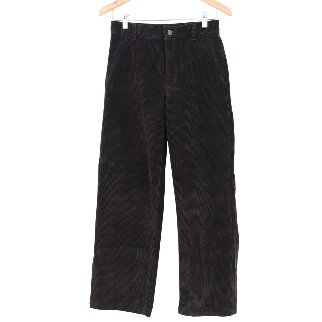 Aritzia TNA Ripcord Corduroy Chino Pants Womens 2 Black Cotton Relaxed Wide Leg