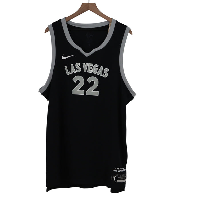 Nike Las Vegas Aces A'ja Wilson 22 Exploration Series Jersey Black XXL