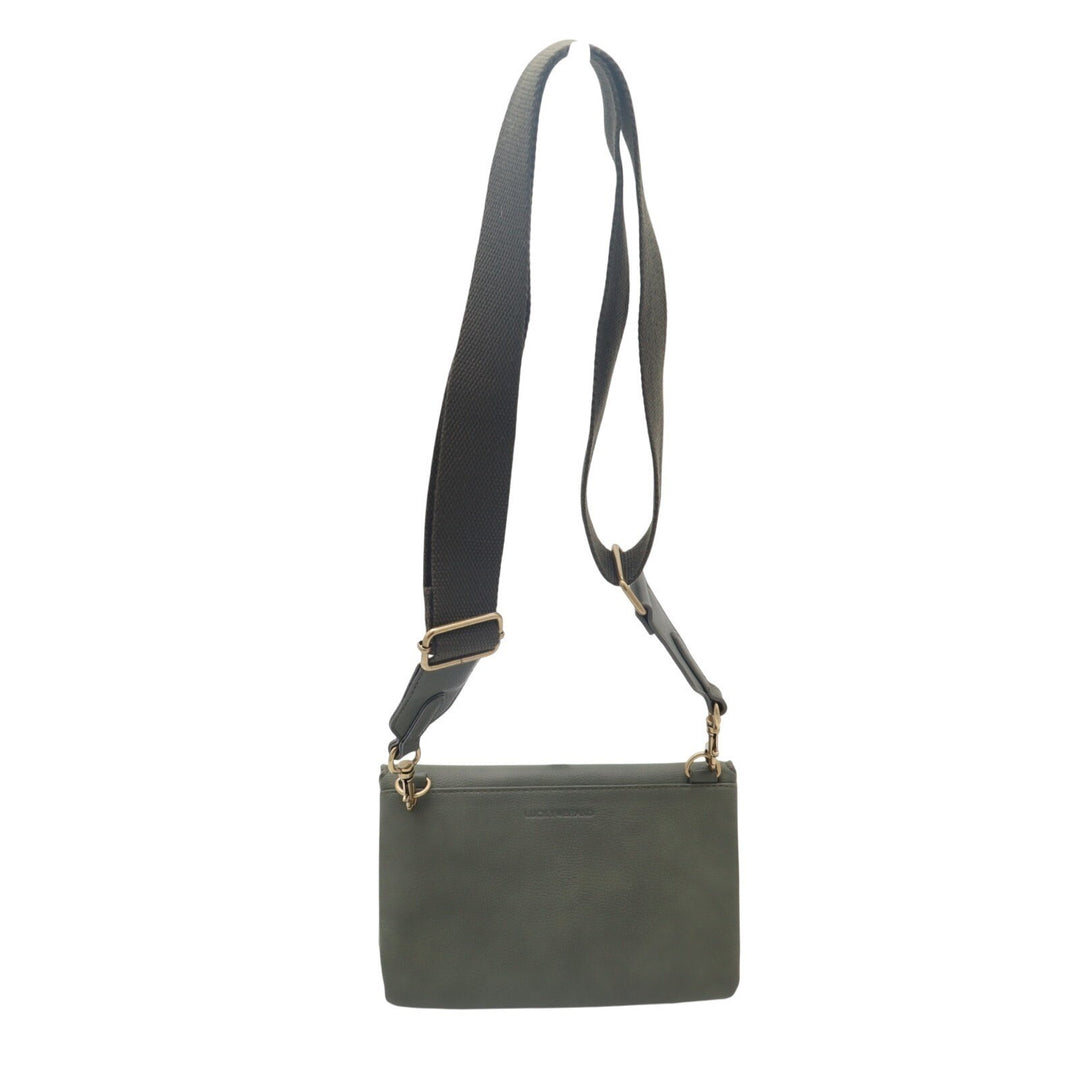 Lucky Brand Crossbody Gift Set Womens Handbag Olive Green Adjustable Strap Bag