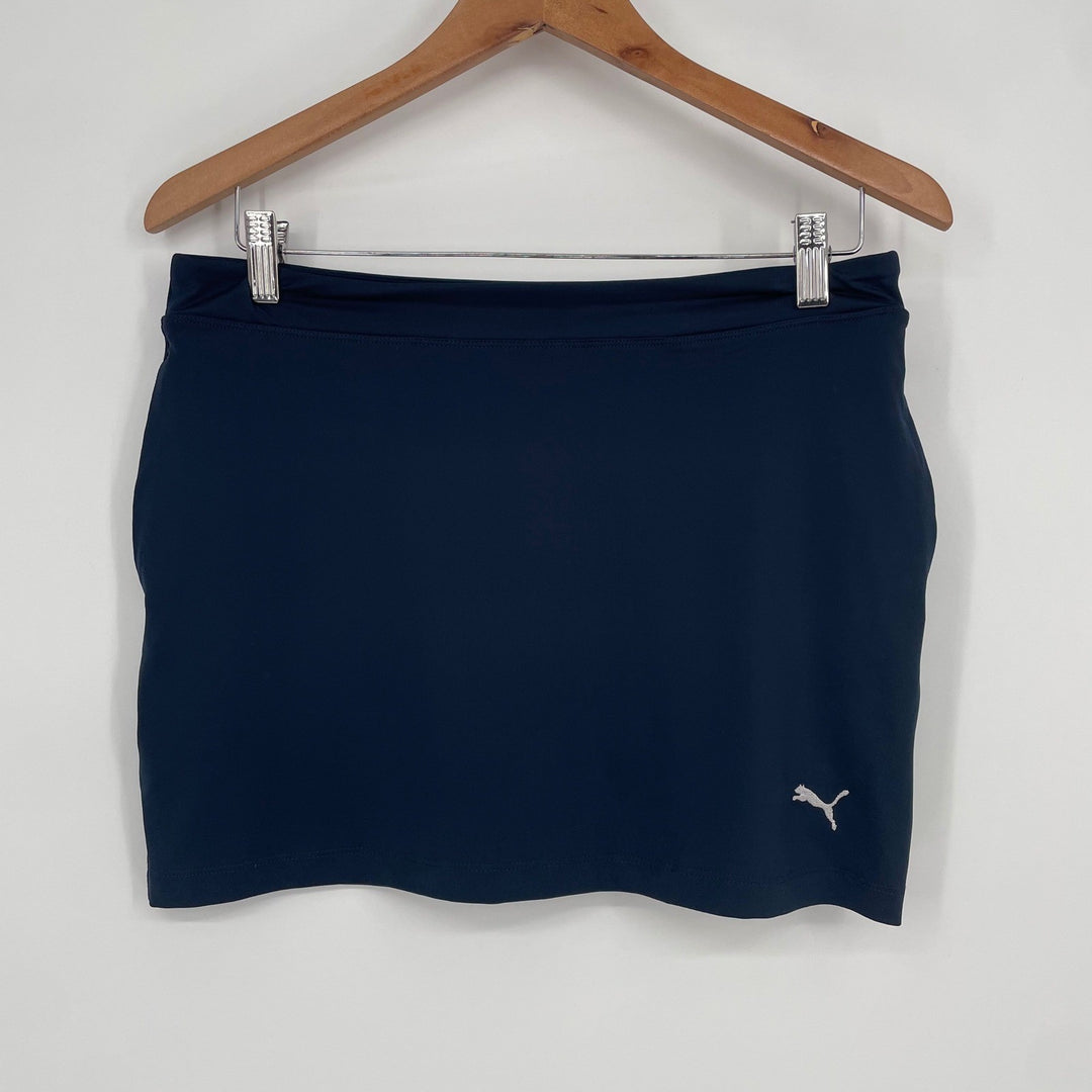 Puma Girls Solid Knit Skirt Navy Blazer XL DryCell Athletic Golf Tennis