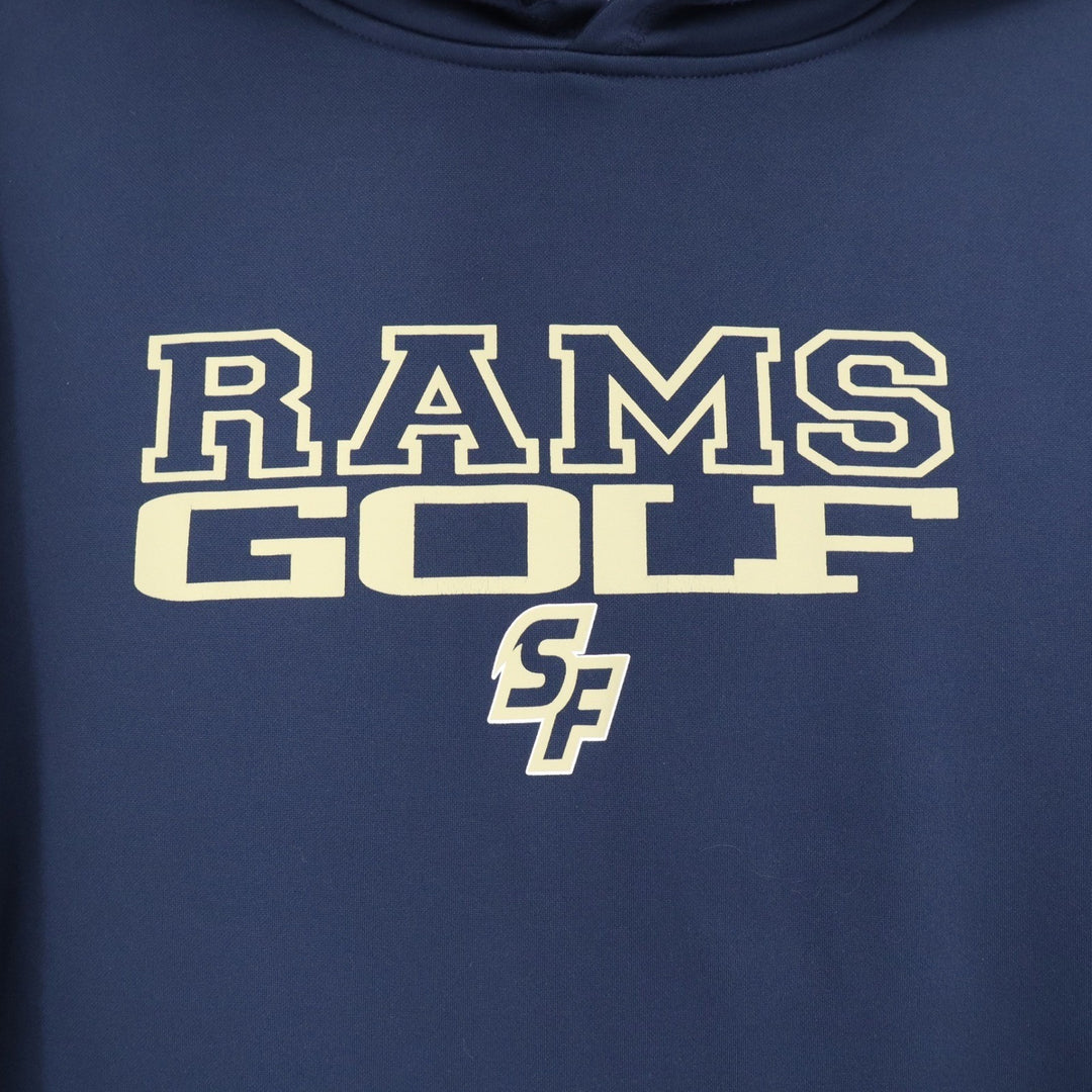 BSN Sports CCSF Rams Golf Hoodie Mens Large Navy Blue Performance Sweatshirt