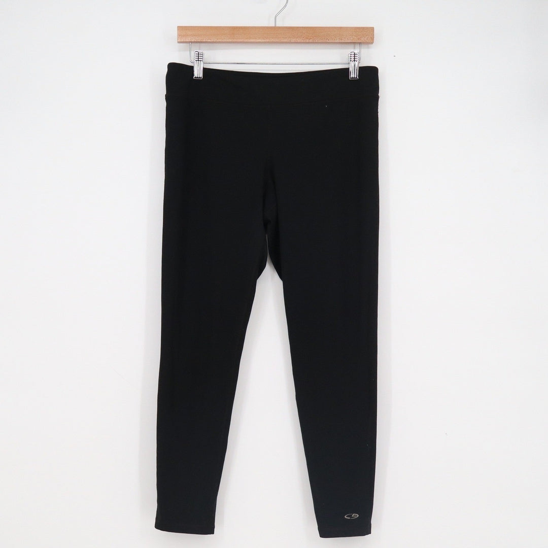 Champion Duo Dry Black Athletic Leggings Pants Womens Size L