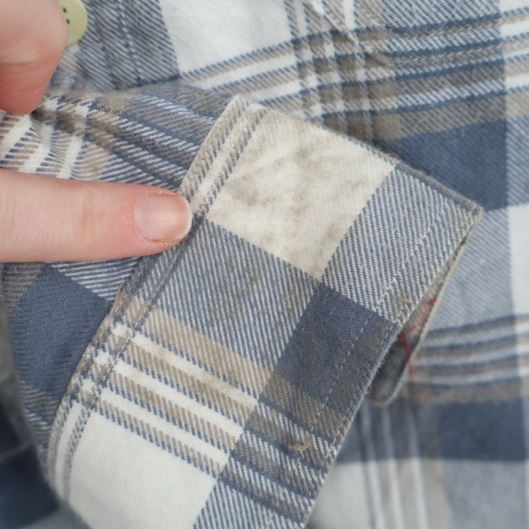 J. Crew Flannel Shirt Mens Large Multicolor Plaid Cotton Casual Wear Button Up