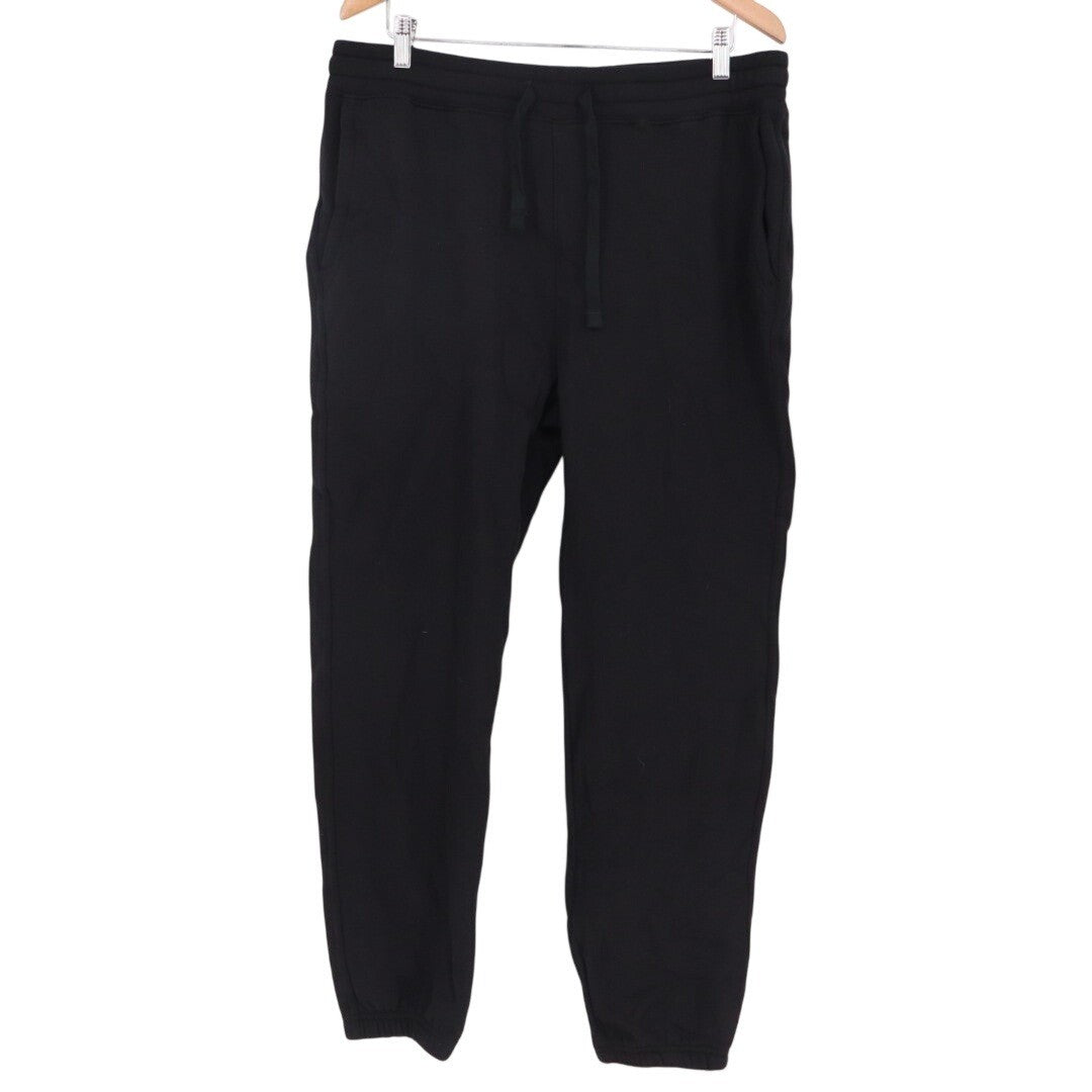 American Giant Classic Sweatpants Mens Large Black Cotton Tapered Leg Jogger