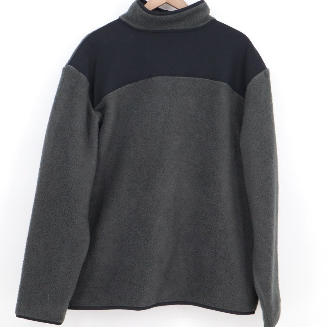 Allbirds Fluff Fleece Jacket Mens Large Gray Blue Quarter Snap Outdoor Wear