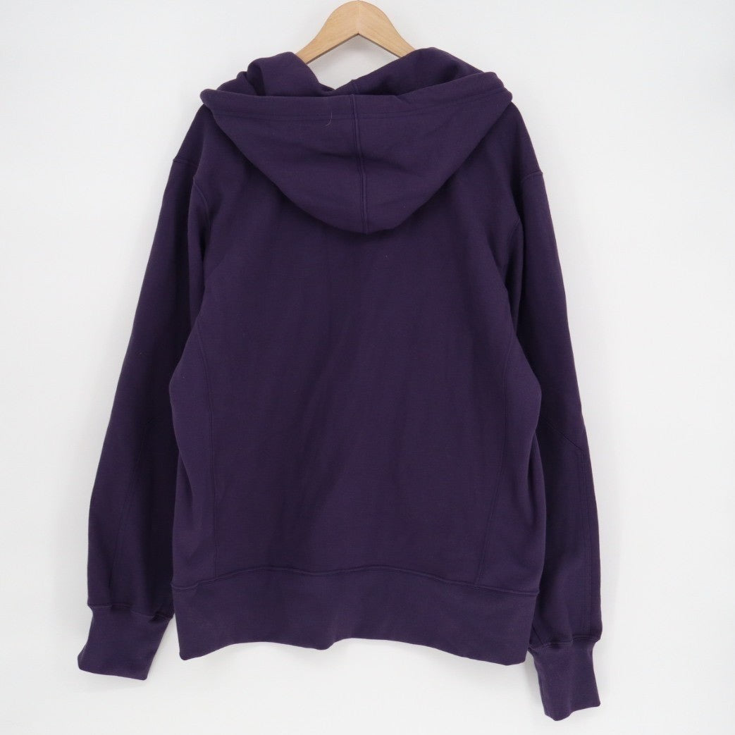 American Giant Hoodie Mens XL Purple Logo Fleece Lined Cotton Classic Full Zip