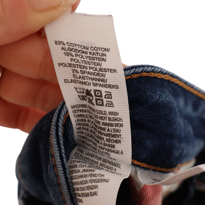 Lucky Brand Jeans Womens 4/27 Blue Denim Cotton Stretch Skinny Leg Mid Rise