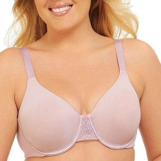 Vanity Fair Beauty Back Bra Women 44D Sheer Quartz Stretch Full Figure Underwire