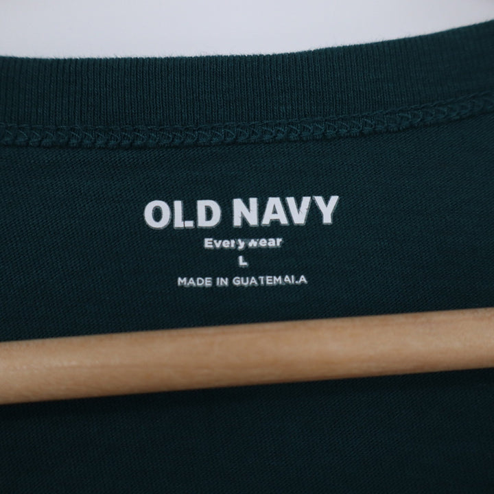 Old Navy Books & Coffee Study Collective Graphic Tee Forest Green Large