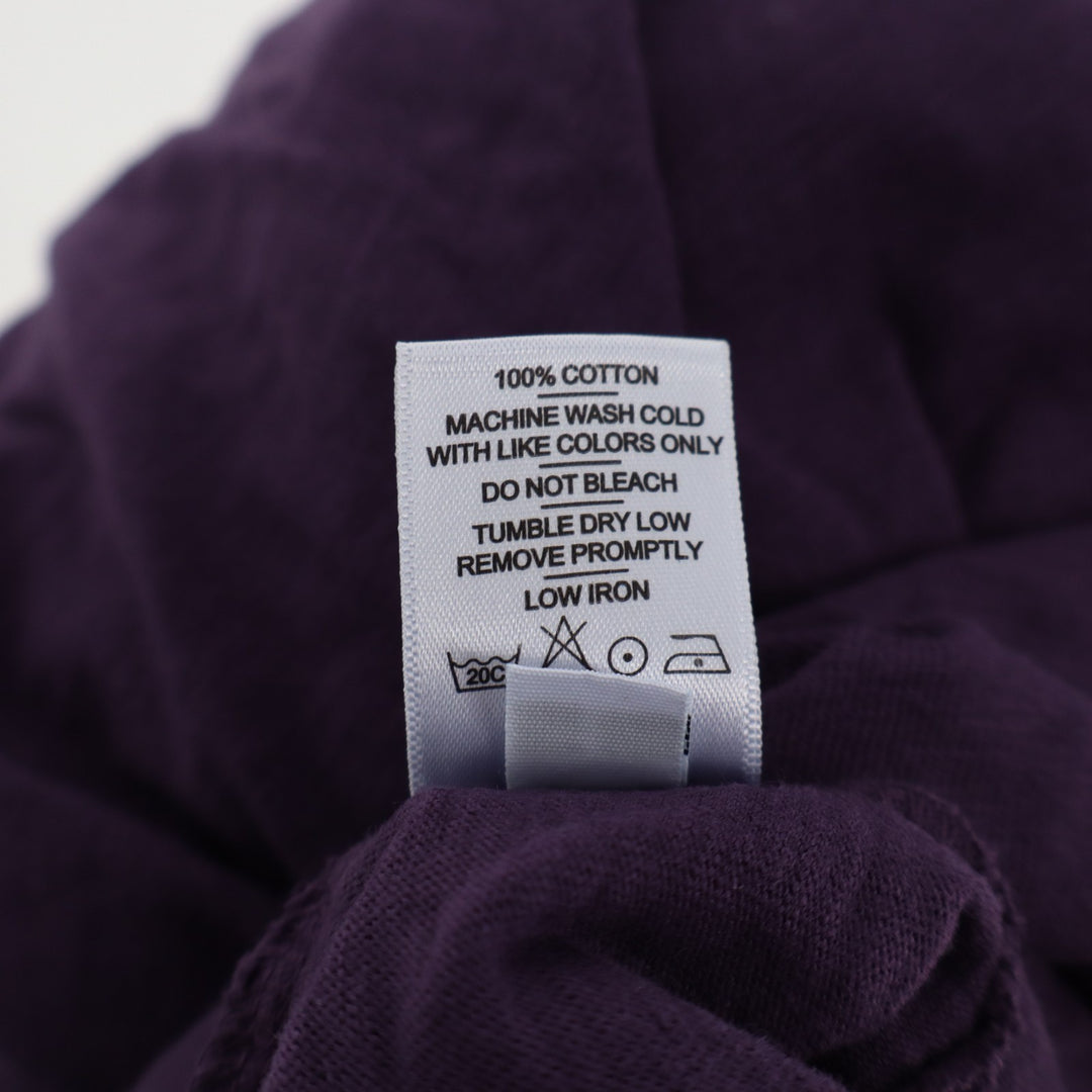 American Giant Premium Slub T-Shirt Mens Large Purple Cotton Knitted Crew Neck
