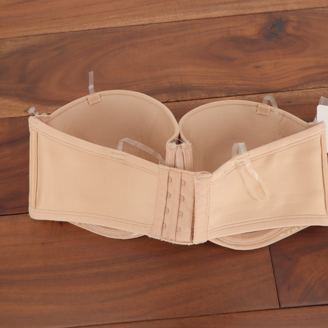 Vanity Fair Beauty Back Bra Womens 36C Nude Full Figure Strapless Underwire