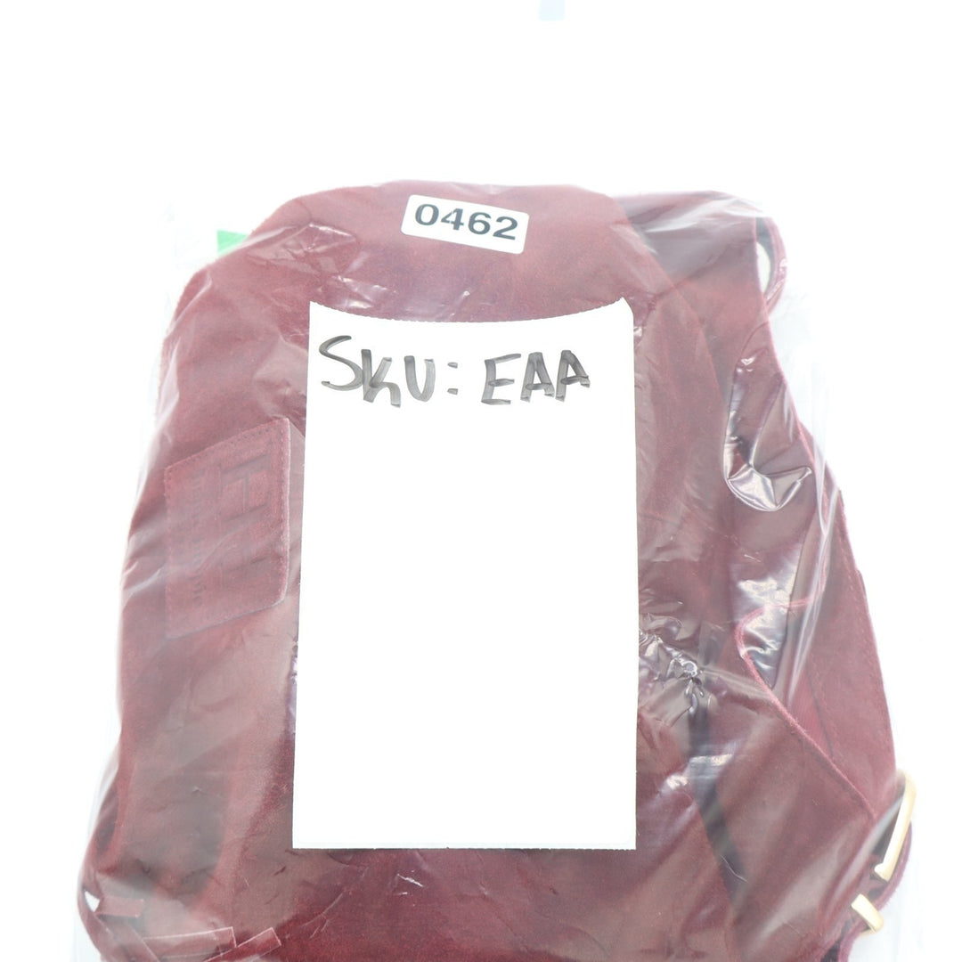 Haute Hippie Fringe Suede Bucket Bag Womens Burgundy Inner Pocket Shoulder Strap