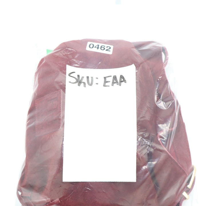 Haute Hippie Fringe Suede Bucket Bag Womens Burgundy Inner Pocket Shoulder Strap