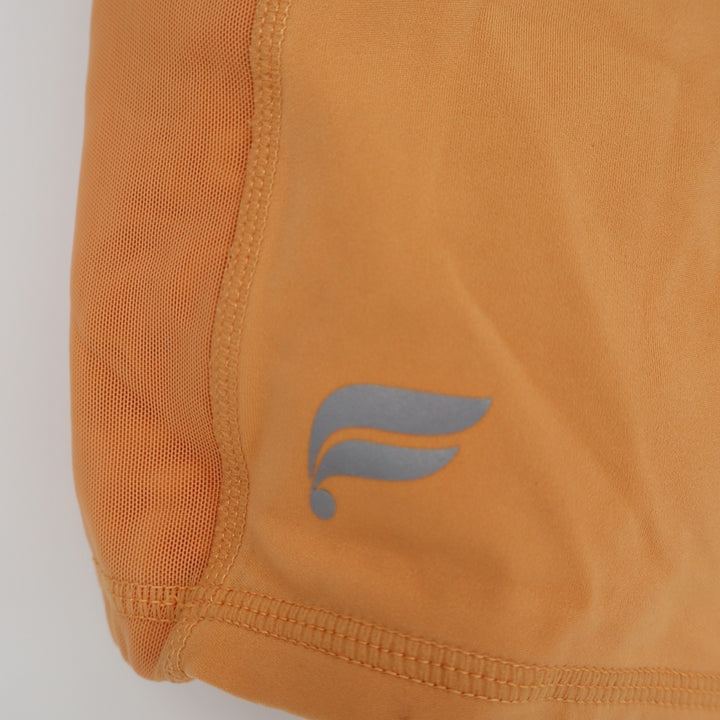 Fabletics Trinity Motion365 Athletic Shorts Womens S Orange Stretch Mid Rise