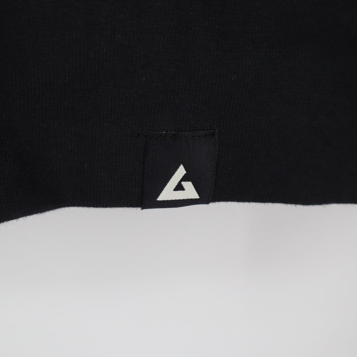 American Giant Hoodie Mens Small Black Cotton Full Zip Logo Casual Ribbed Sleeve