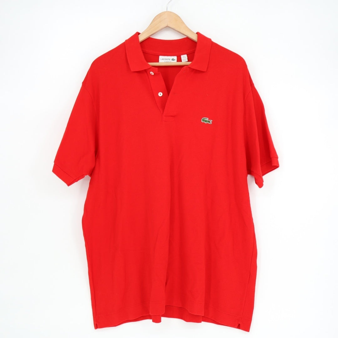 Lacoste Polo Shirt Mens 2XL Red Classic Fit Golf Tennis Performance Short Sleeve