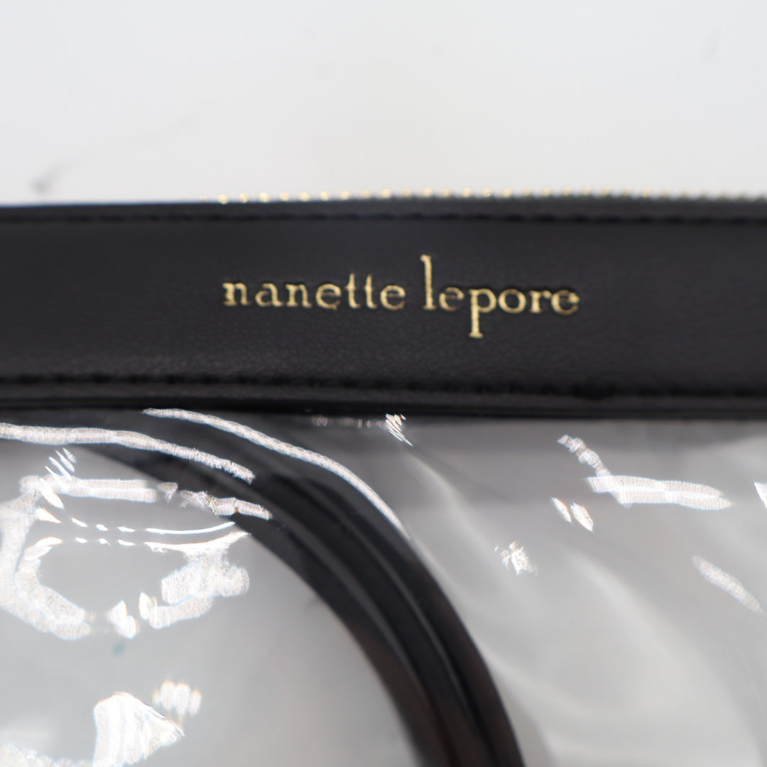 Nanette Lepore Womens Handbag Clear Transparent Adjustable Strap Crossbody Bag