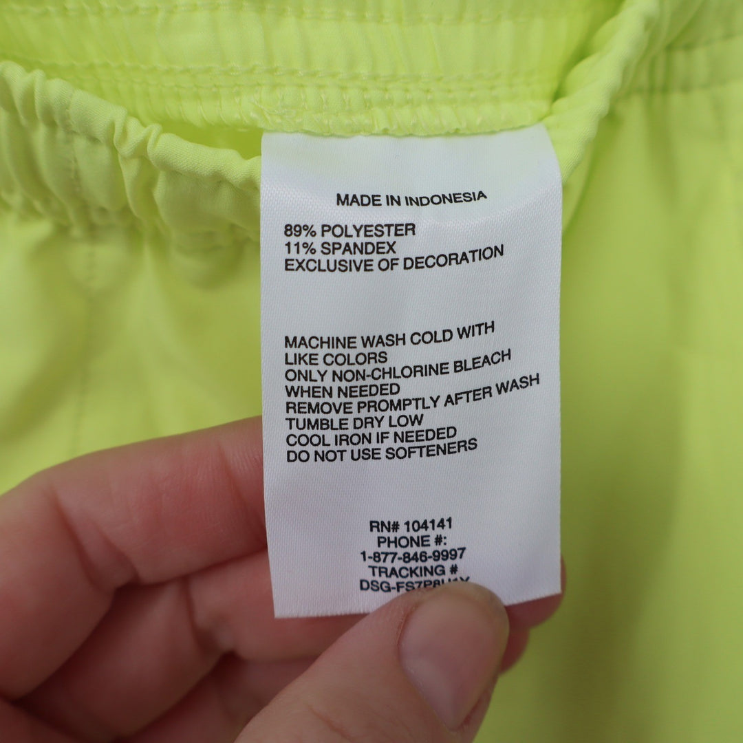 DSG Boys Agility Shorts Light Lime Neon Yellow Athletic Size L 14-16