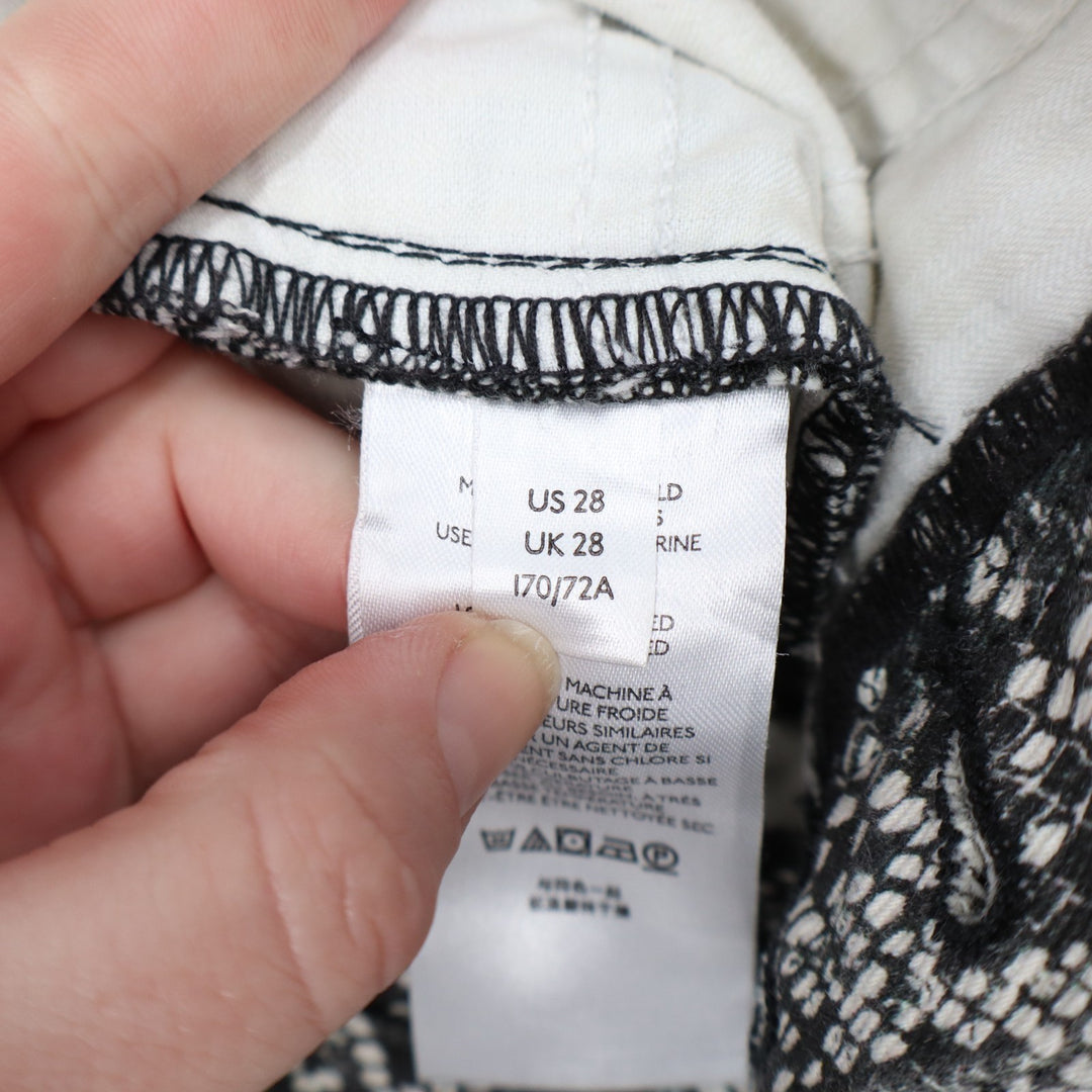 Free People We The Free Maggie Crop Jeans Women 28 Multi Denim Cotton Distressed