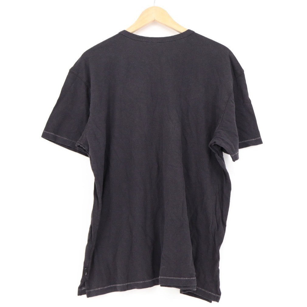 American Giant Mens Black Crew Neck Tee Size L Made in USA Organic Cotton Blend
