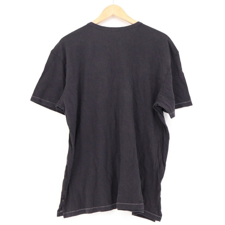 American Giant Mens Black Crew Neck Tee Size L Made in USA Organic Cotton Blend