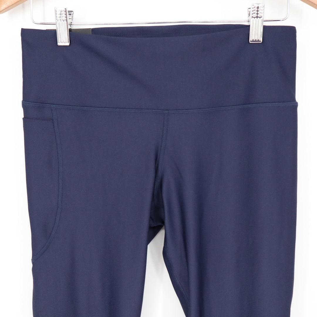 Under Armour Womens Navy Tech Hi Ankle Legging Compression Pocket L