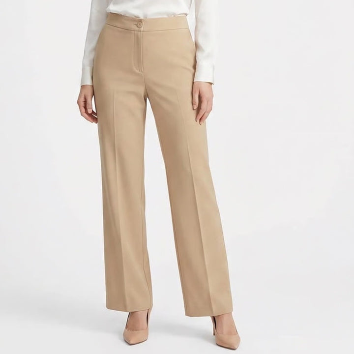 Cooper & Ella Tan Bootcut Dress Pants Womens Size 14 Stretch Trousers