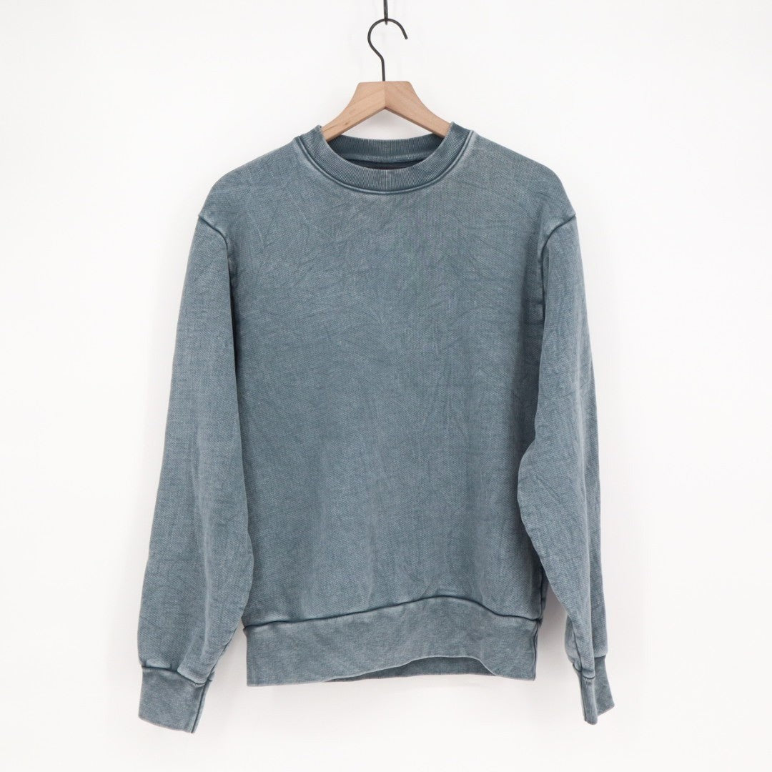 American Giant American Vintage Sweatshirt Unisex Small Blue Cotton Long Sleeve
