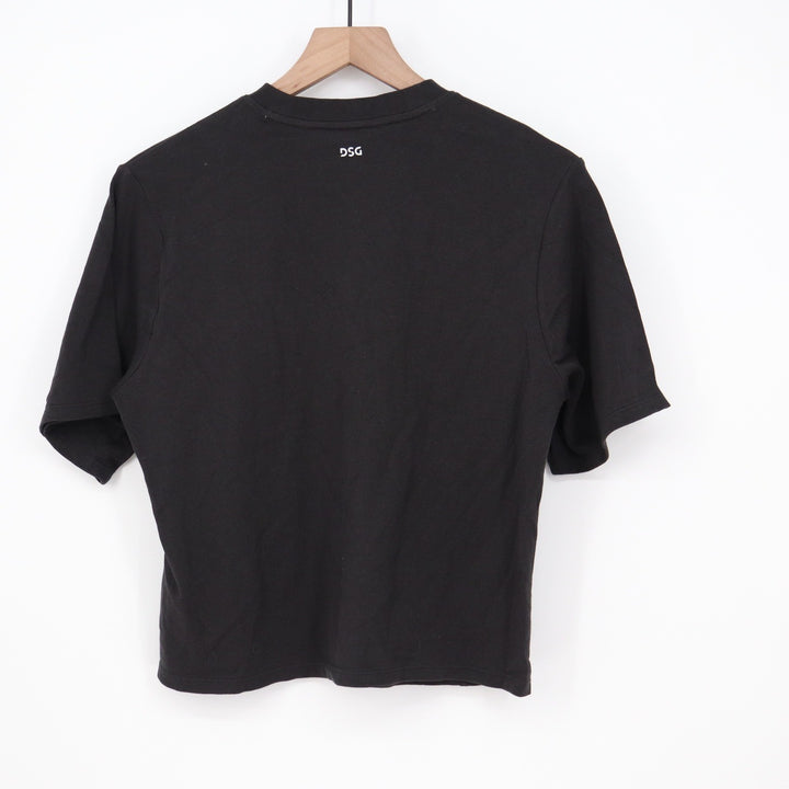 DSG Girls Medium Harlem New York Basketball Graphic Tee Pure Black