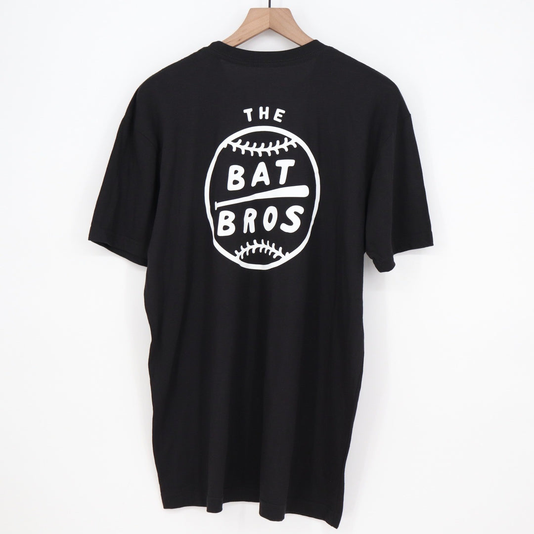 Baseballism Mens The Bat Bros Graphic T-Shirt Black Large BB-FM-L-BScript-Mens