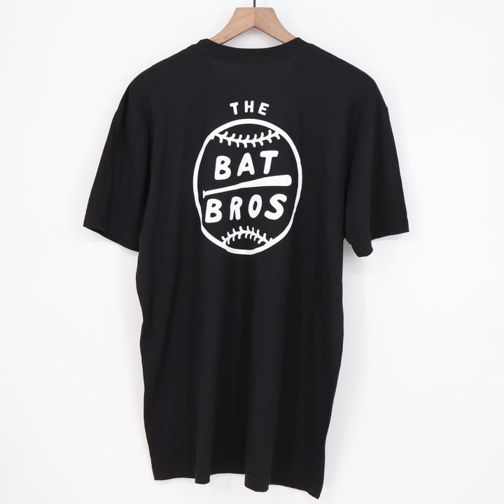Baseballism Mens The Bat Bros Graphic T-Shirt Black Large BB-FM-L-BScript-Mens