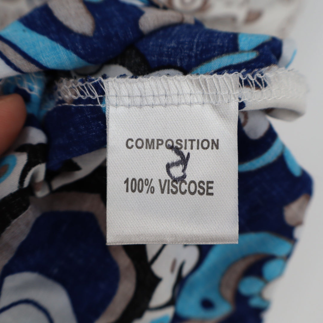 Jeuvre Mini T Shirt Dress Womens XL Multicolor Medallion Geometric Print Viscose