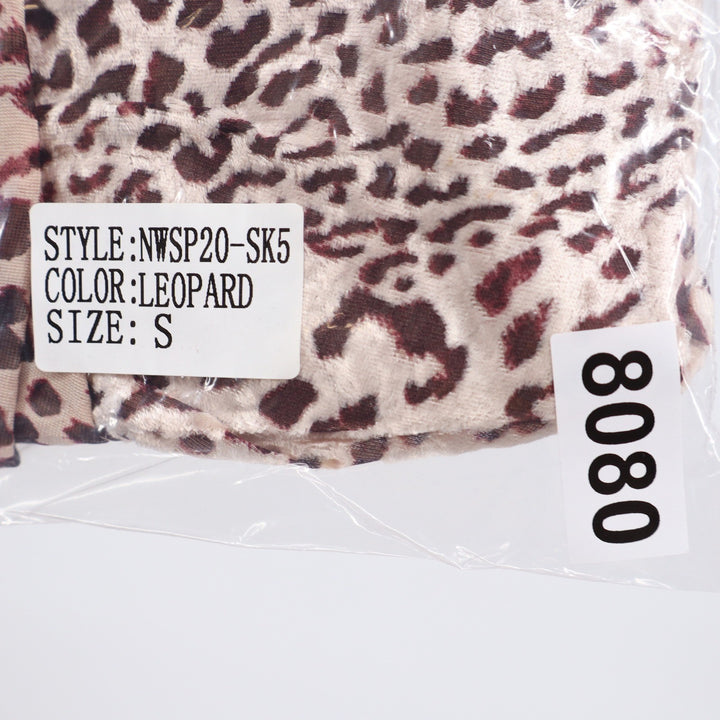 Naked Wardrobe The Statement Leopard Print Ruched Ruffle Mini Skirt S
