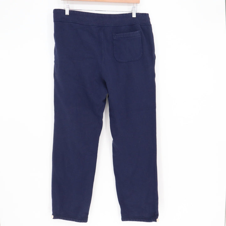 Polo Ralph Lauren Mens XL Navy Blue Fleece Sweatpants Drawstring Pony Logo