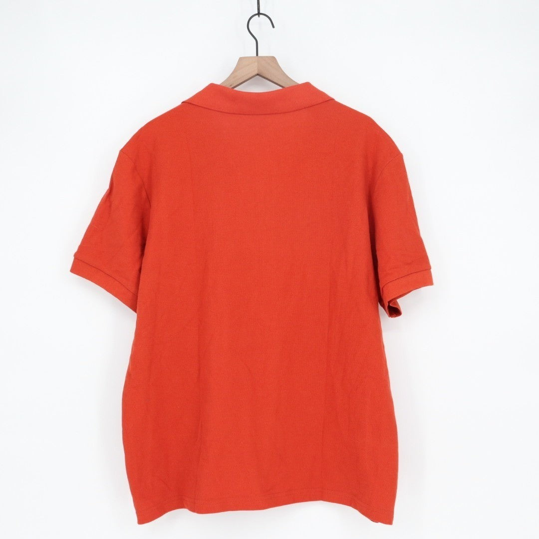 American Giant Standard Polo Shirt Mens XL Orange Short Sleeve Spread Collar
