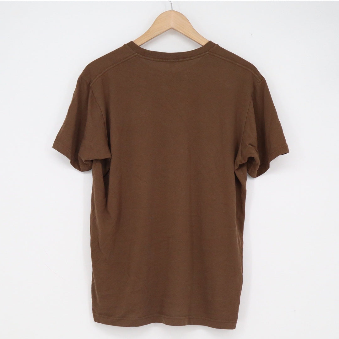 Uniqlo Mens Crew Neck Short Sleeve T-Shirt Brown Size M Essential