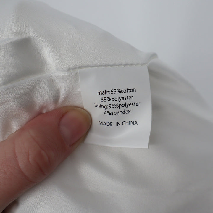 Showpo Jeannie Maxi Dress Off White Corset Panel High Split Strapless US 16 NEW