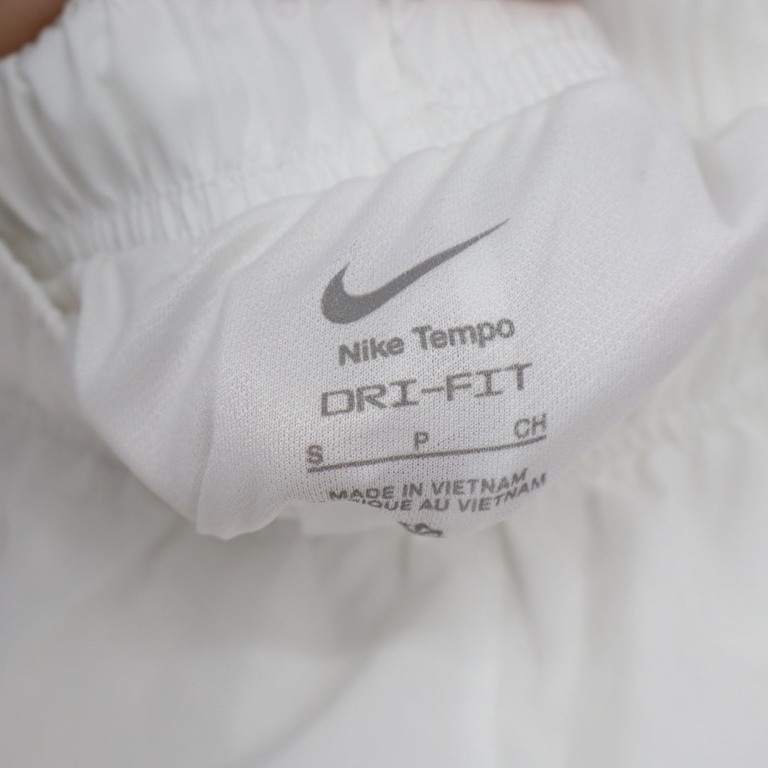 Nike Womens Tempo Dri-FIT Running Shorts White Coral Small NEW