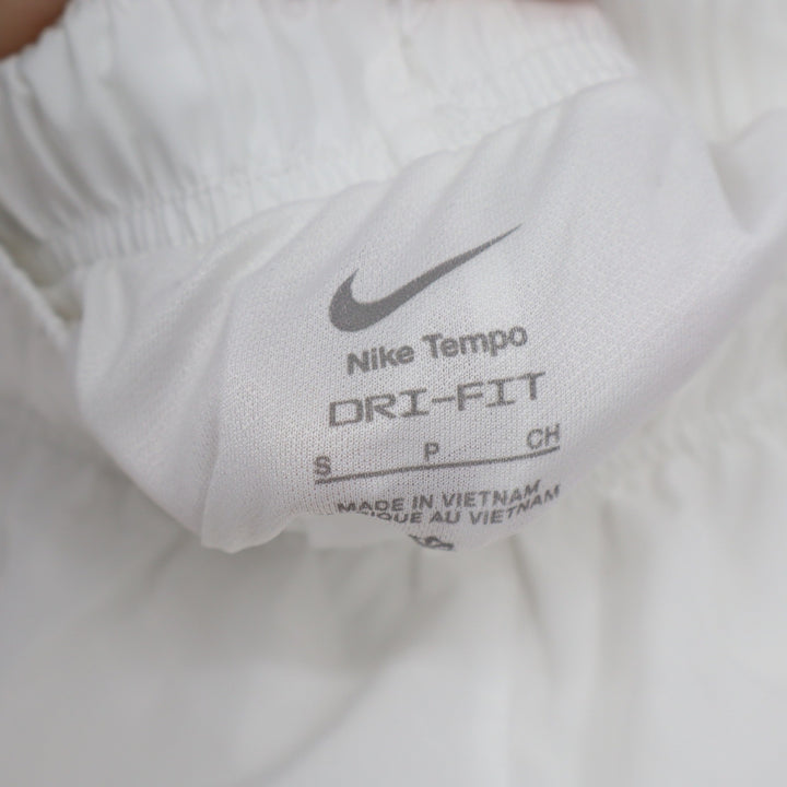 Nike Womens Tempo Dri-FIT Running Shorts White Coral Small NEW
