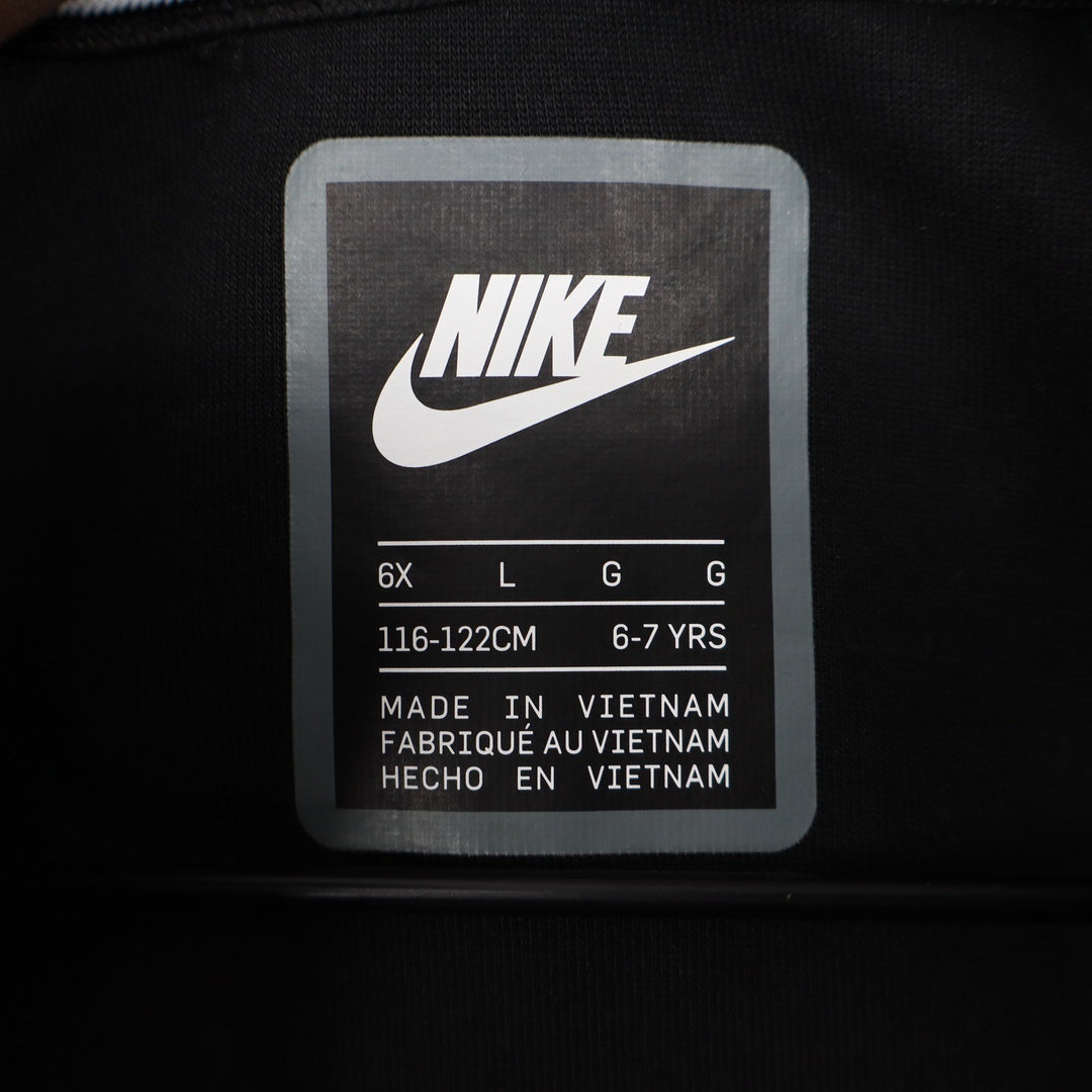 Nike Girls Tech Fleece Quarter Zip Dress Black Size 6X NEW